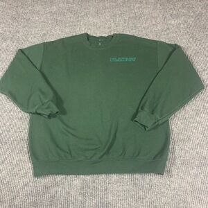 Playboy Sweatshirt Mens Large L Green Pullover Crewneck Spell Out Streetwear